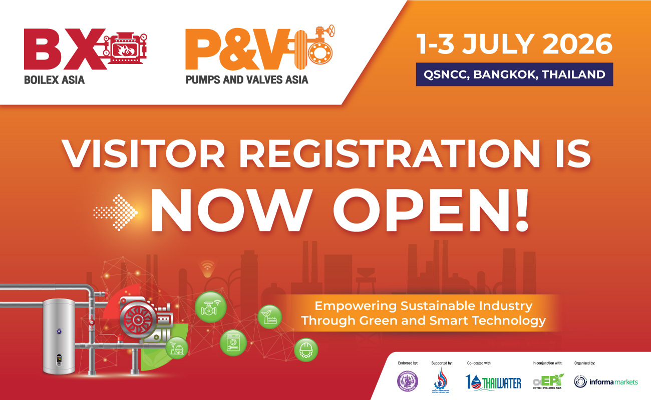 Boilex Asia and Pumps & Valves Asia E-Newsletter Header
